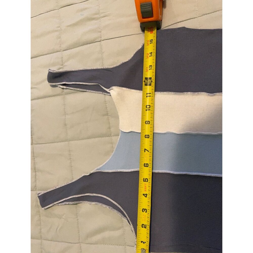 Hollister~Color Block Tee~Cropped~ Summer~Y2K Size L - Picture 7 of 11